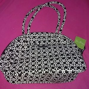 Brand New Black and White Vera Bradley Satchel